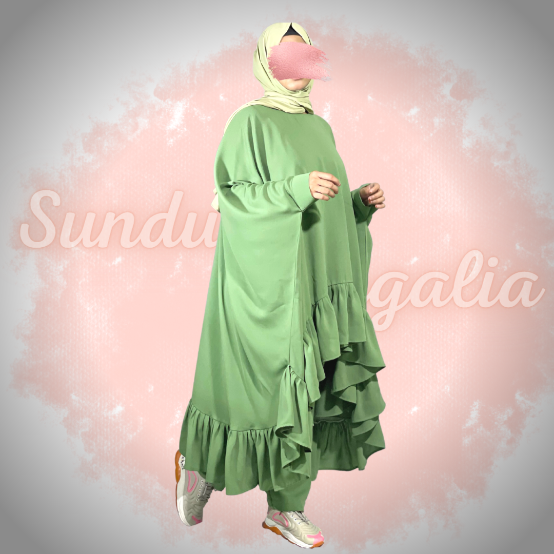 Oversized Frill-Flare Co-ord Set