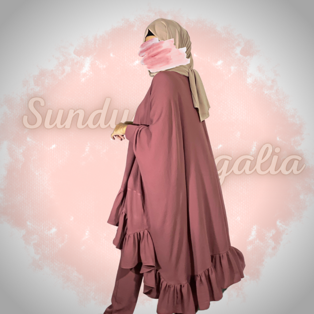 Oversized Frill-Flare Co-ord Set