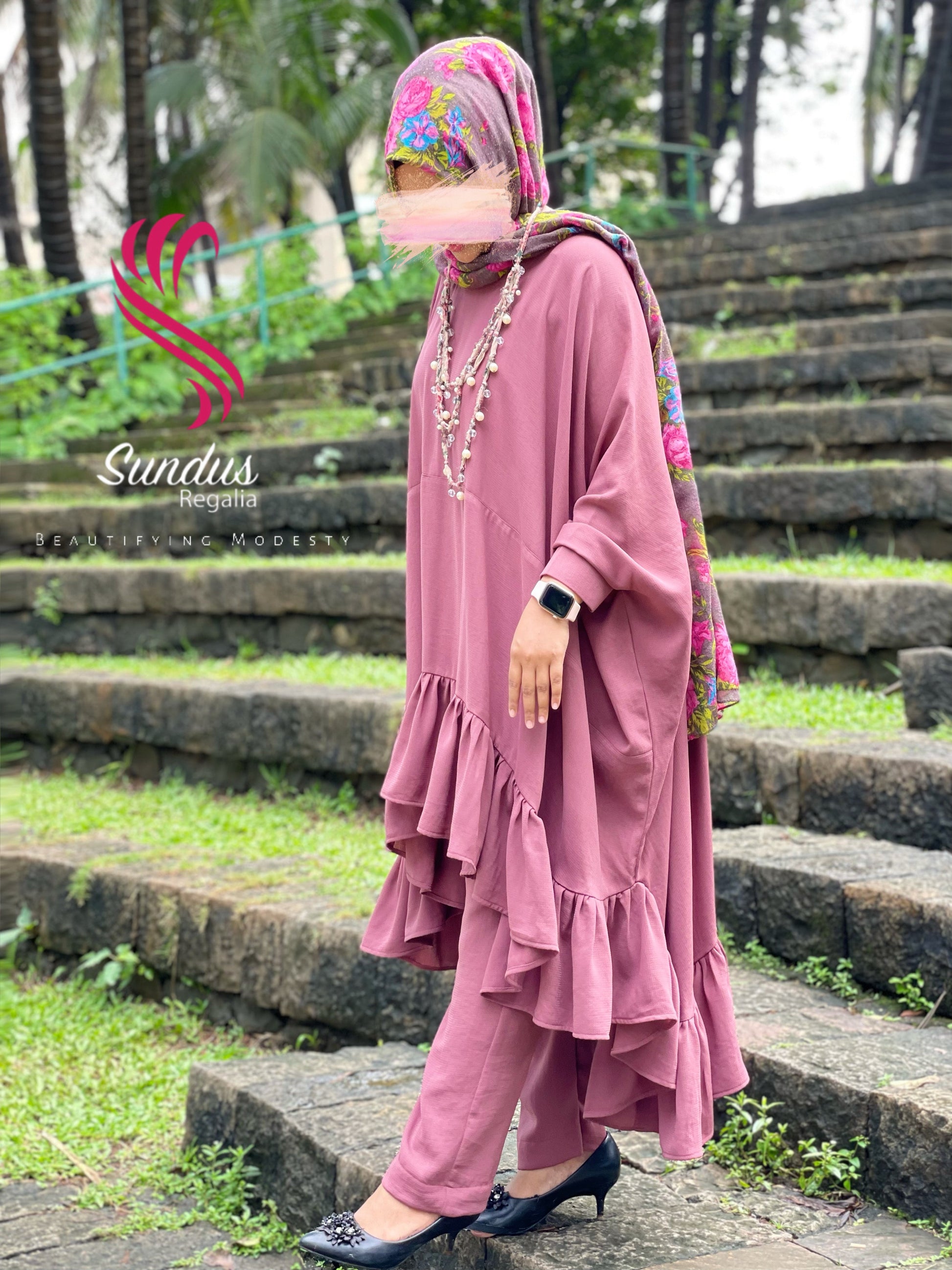 Oversized Frill-Flare Co-ord Set