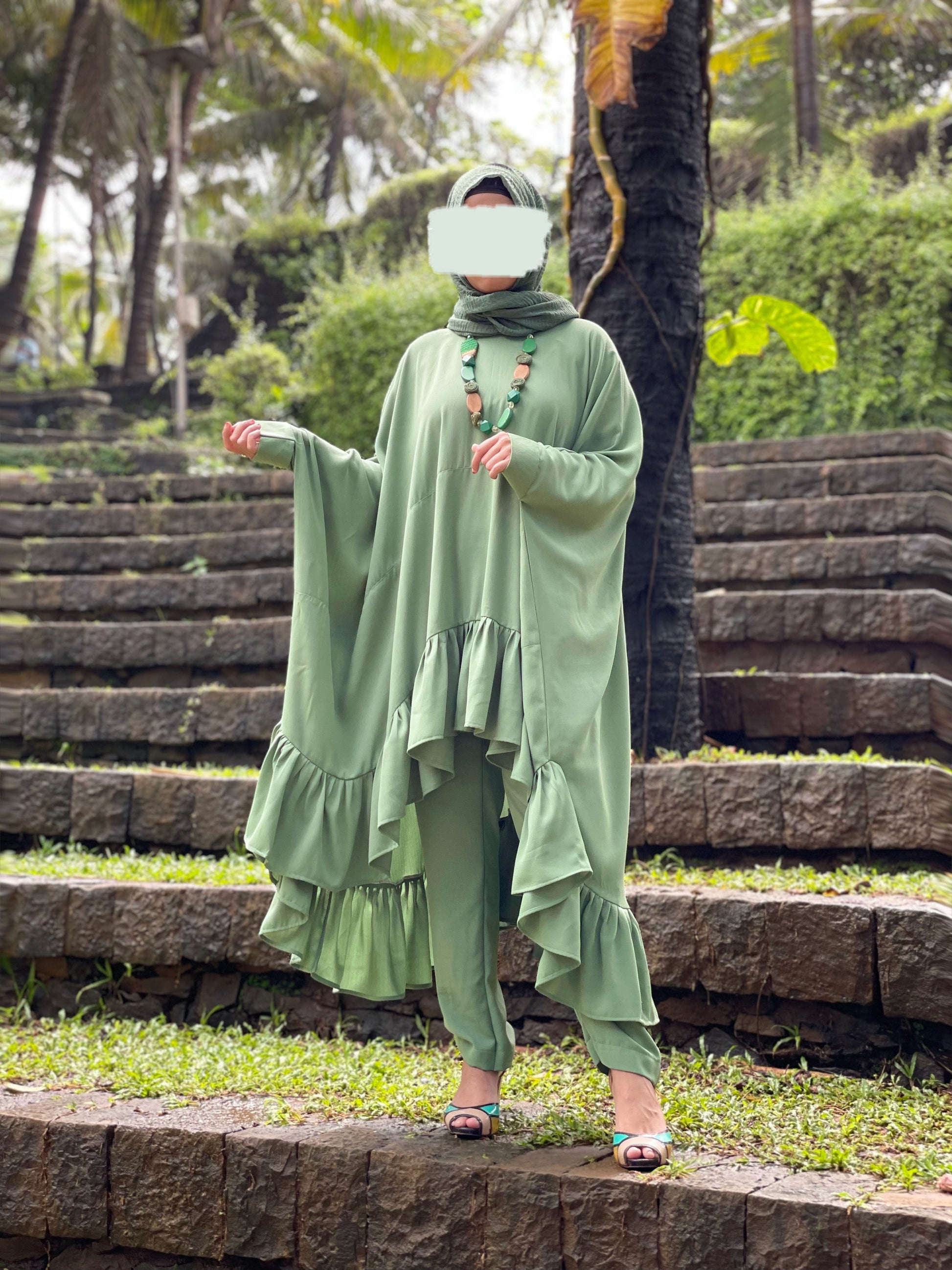 Oversized Frill-Flare Co-ord Set